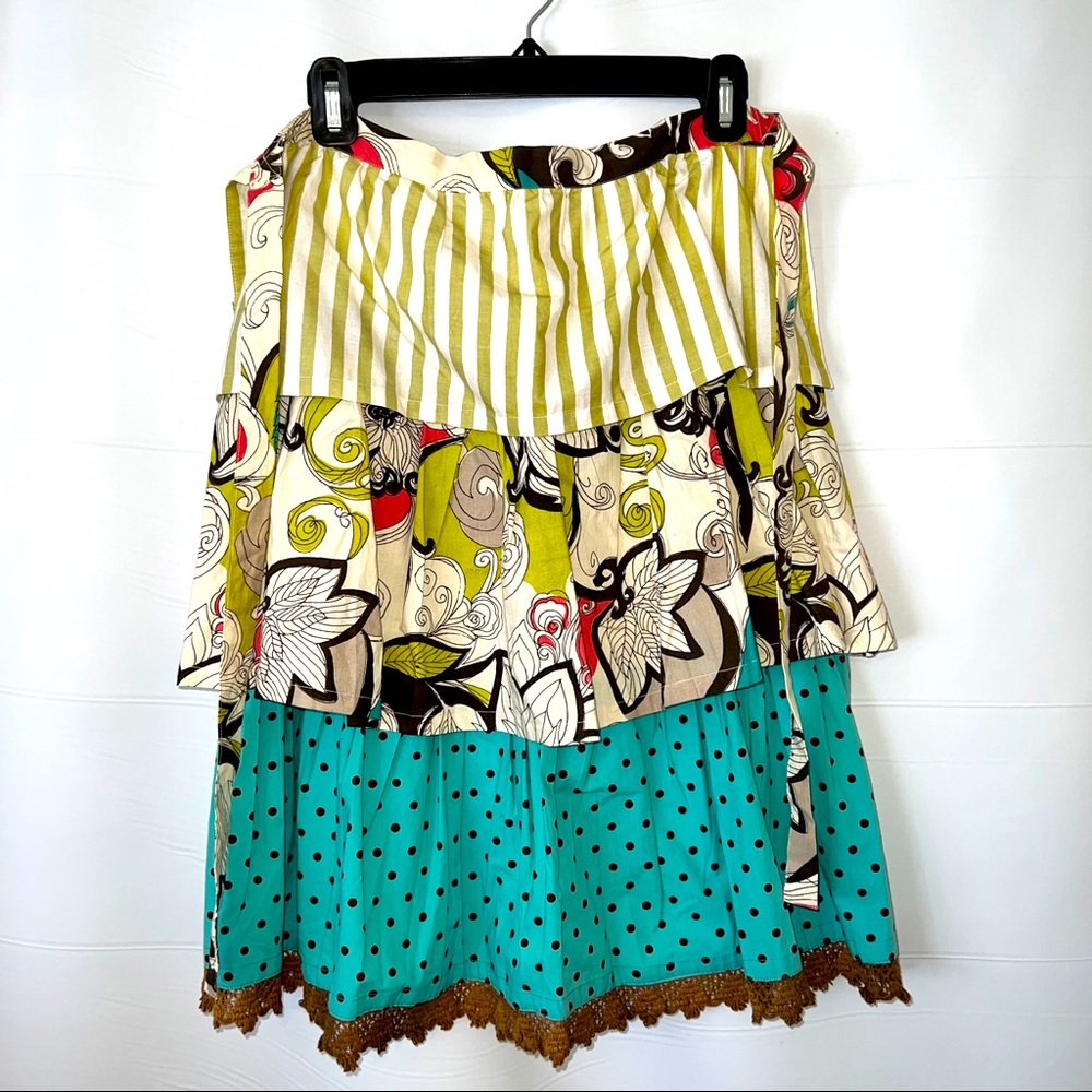Tunktion Cream/Aqua Apron - Size OS